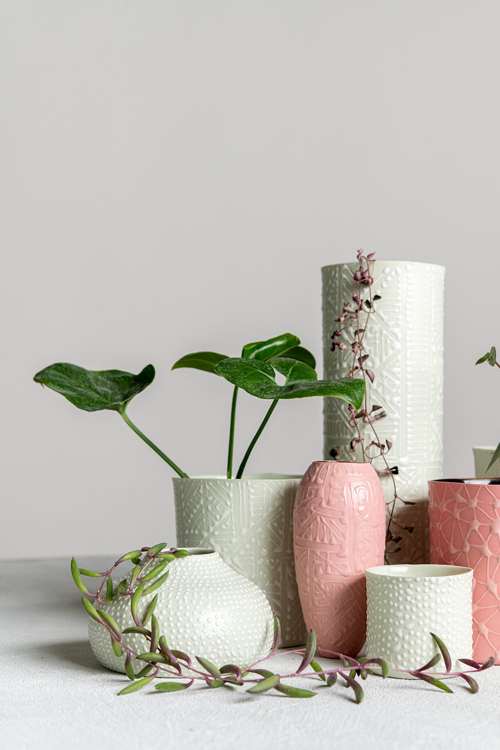 Porcelain Ceramic Planter, Handcrafted Indoor Planter, Multifunctional Ceramic Pot, Slip-Cast Decorative Planter, Home Decor Planter, Succulent Ceramic Pot, Elegant Cylindrical Planter, Colored Porcelain Planter, Artistic Indoor Plant Pot